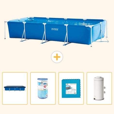 Intex Piscine Tubulaire Rectangulaire - 450x220x84 cm - 5-pièces S80 (1/5)