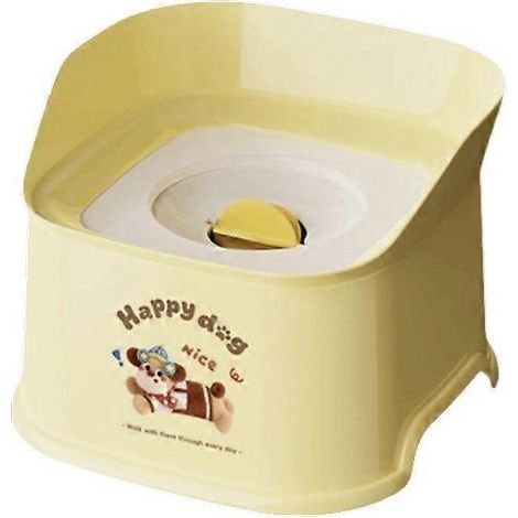 Gamelle flottante pour chien, antidérapante et anti-basculement, pour boire lentement, jaune.-AquaForge (1/5)