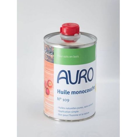 Huile monocouche pour surfaces en bois AURO n°109,