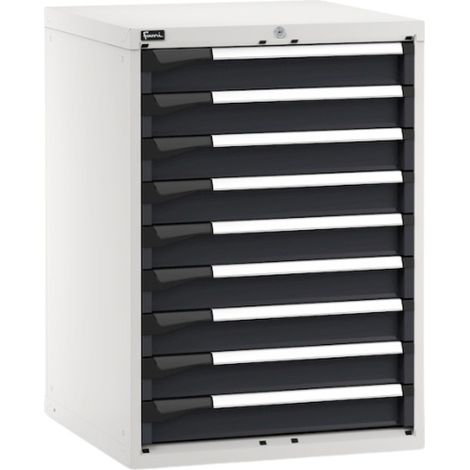PROVOST - Armoire métallique Master Pro - 9 tiroirs gris - Format 36x36 cm