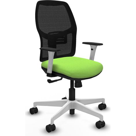 Chaise de bureau piqueras y crespo Alfera blanc bois mousse (1/2)