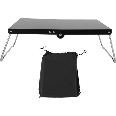 Folding Camping Table Stainless Steel Portable Mini Beach Table Camping Side Table for Outdoor Cooking BBQ Hiking Fishing (1/5)
