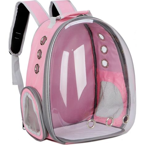 Sac à Dos Transport Chat/Chien à Bulle Transparente - Approuvé Compagnies Aériennes, Capsule Ventilée, Voyage Sécurisé (1/5)