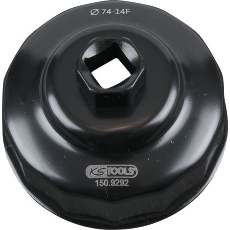 KS Tools - Cloche pour filtre à huile 1/2'' diamètre 74 mm - 150.9292
