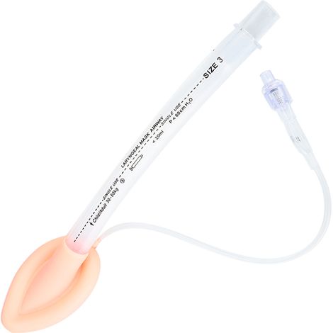 Masque laryngé jetable adulte enfant voie aérienne anesthésie instrument laryngoscope 3.0 (1/5)