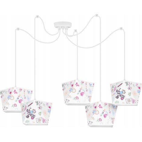 LAMPADA A SOSPENSIONE DA SOFFITTO LAMPADARIO LOFT PARALUME A RAGNO (1/5)