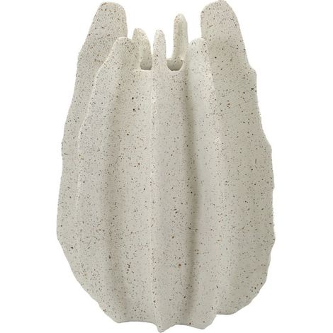 Vase Design en Résine "Ester" 40cm Blanc