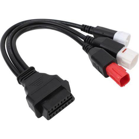 Câble Diagnostic OBD - 16 Pin vers 3 Pin 4 Pin 6 Pin - Pour Moto - Adaptateur Diagnostic - 1 Pièce (1/5)