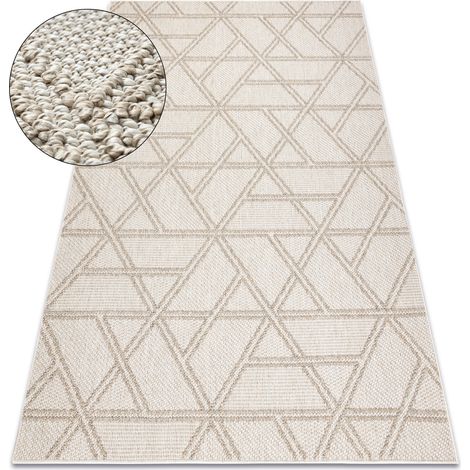 Tappeto JERSEY 19241 beige - Rombi, geometrico strutturali, loop BOHO beige 160x220 cm