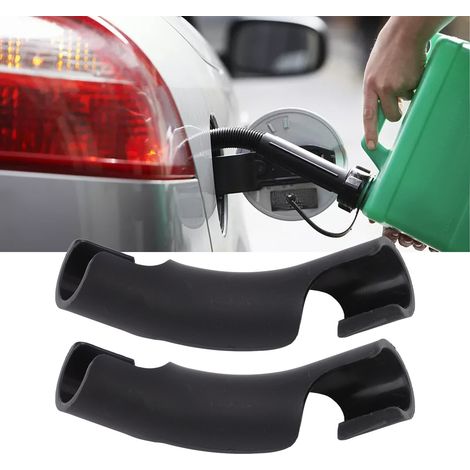 Coude pour Tuyau de Conteneur 2pcs en Plastique Noir Diamètre Intérieur 2.3cm pour Récipient de Carburant Racing (1/5)