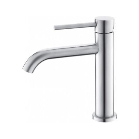 Mitigeur lavabo rétro ARTEMIS en acier H. 19cm-Argenté-Argenté-5 ---Argenté (1/3)