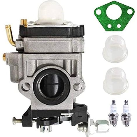 Heckenschere-Ersatzvergaser für 5-in-1-Multifunktions-Freischneider 43 cc, 47 cc, 49 cc, 50 cc, 52 cc, mit Primerbirne + Dichtung + Zündkerze