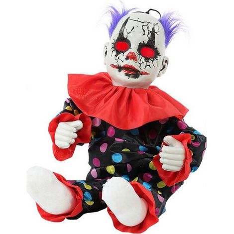 Bigbuy Carnival Atosa Adorno Decorativo Payaso con Luz y Sonido 55 cm (1/2)