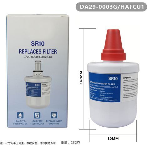 Set di due filtri per l'acqua FilterLogic FL-293G per sostituire Samsung DA29-00003G, DA29-00003F e DA29–00003B