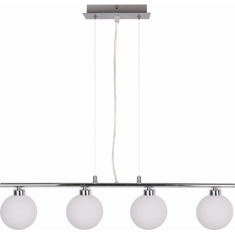 Lampadario sospeso Candellux Raisa 4xG9 cromato bianco