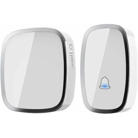 royaluxe -Sonnette électrique sans fil étanche 300 mètres de portée Kit de sonnette avec flash LED et 36 sonneries 4 niveaux de volume Un émett et un récept