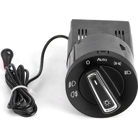 Interrupteur chromé de capteur de phare automatique, pour Golf/MK4/Sharan/New Beetle/Alhambra/Octavia/Fabia/Passat B5 popular (1/4)
