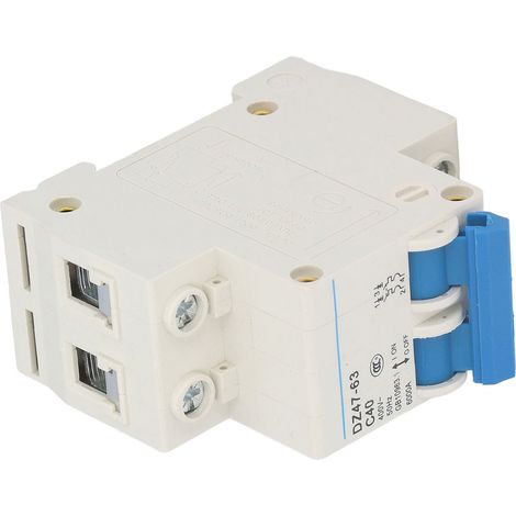 Disjoncteur miniature 2P, montage sur rail DIN, interrupteur à air basse tension 400 V CA 40 A DZ47‑63 C40 (1/5)