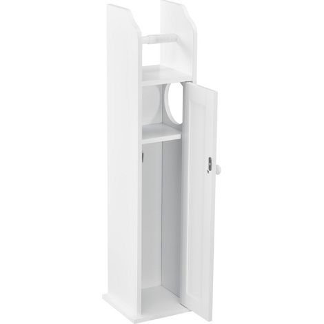 Mobile da bagno mobile contenitore MDF laccato 78 cm bianco 030002855