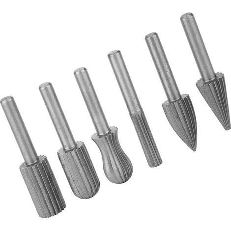 6-teiliger Hartmetall-Kreisfräser-Satz für Holz, Metall und Gravuren, 6-mm-Spindel (1/5)