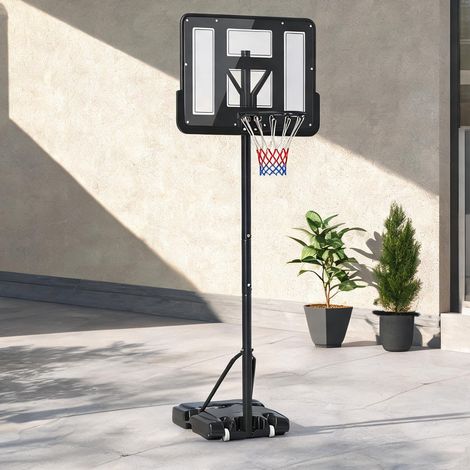 Panier de basket réglable de 220 à 365 cm 110 x 75 x 365 cm (1/5)