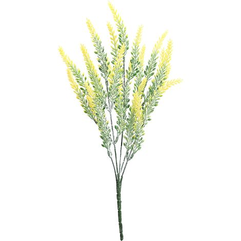 Lavande Artificielle - Faux Fleurs En Plastique ABS - Décoration Intérieure Et Extérieure Pour Maison Jardin Bureau Fenêtre - 1 Lot (1/4)