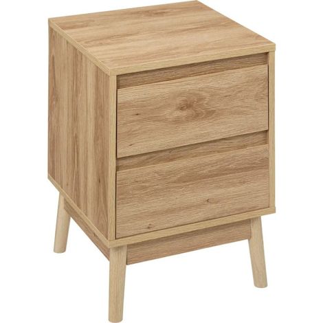 Table de Chevet Design "Abana" 56cm Naturel (1/3)