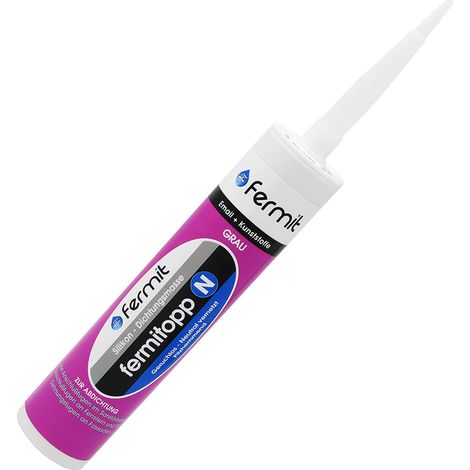 Fermit Fermitopp N Silikon 310ml Kartusche grau-manhattan 16002 (1/5)