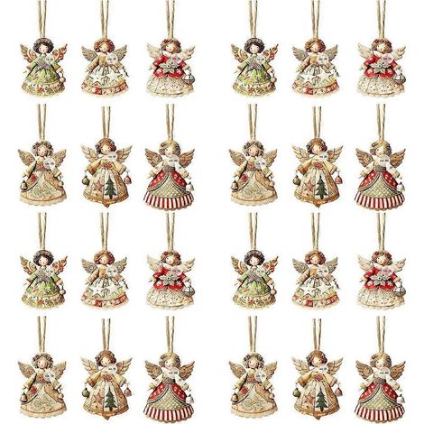 Pendentif ange de festival vintage, pendentif ange en papier de festival