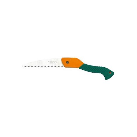 Serrucho de poda plegable con mango de goma con hoja de 18cm fabricada en acero