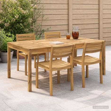 Tavolo da cena da giardino Bianco 196 x 100,5 x 75 cm vidaXL