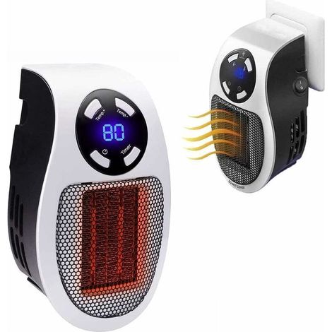 RéChauffeur D'Espace 350W, Radiateur Enfichable à Prise Murale Guazhuni (Blanc) 1Pcs (1/5)