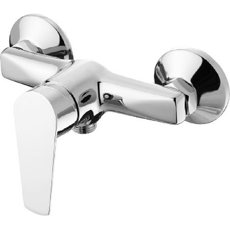 Miscelatore esterno doccia cromato con leva in metallo - Serie Eureka (1/4)