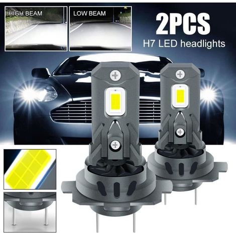 H7 18000LM LED-Lampen, 120W LED-Autoscheinwerfer, 16 CSP-Lampenperlen, H7 LED-Lampen für Autos (1/4)