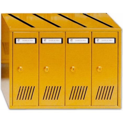 Cassette Postali Silmec 6 Elementi 31706 Silver per Interni 67x23x33H cm (1/2)