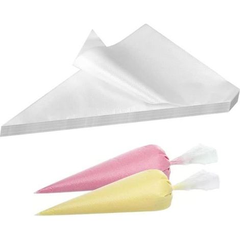 100 Pcs Poche a Douille Patisserie Professionnelle,Poche a Douille Jetable,Poche à Douille,Sacs Pâtisserie Décorant en Plastique (1/4)
