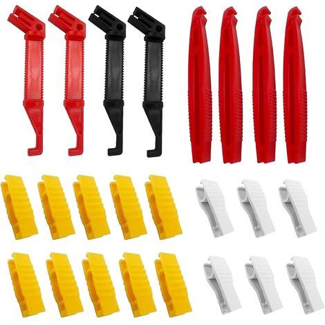 24 Pièces Extracteur Fusible, Plastique Pince Extracteur Fusible, Extracteur de Fusible en Verre Automobile pour Remplacement de Fusibles de Voiture Moto (1/5)