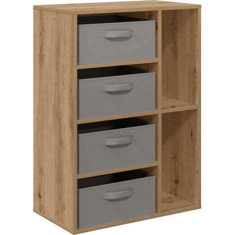 Sideboard with Drawer Artisan Oak 60 x 33.5 x 84 cm vidaXL