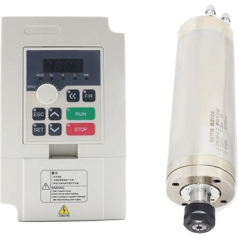 Moteur de broche CNC, puissance 2,2 kW, conception refroidie par eau, Avec MINI VFD, Kit 220V (1/2)