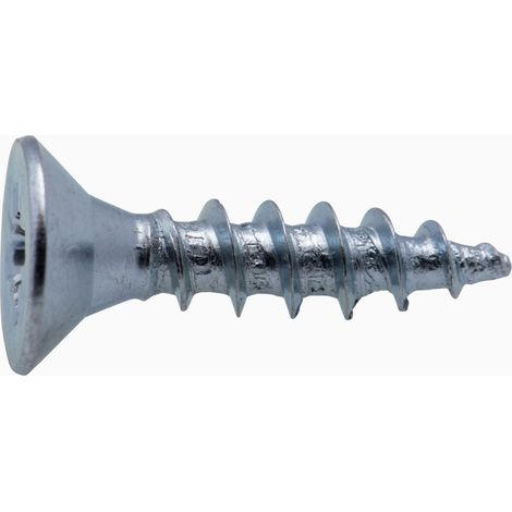 Vis à bois tête fraisée PZ zinguée Viswood filet total 4,5x20 mm (x14 vis)