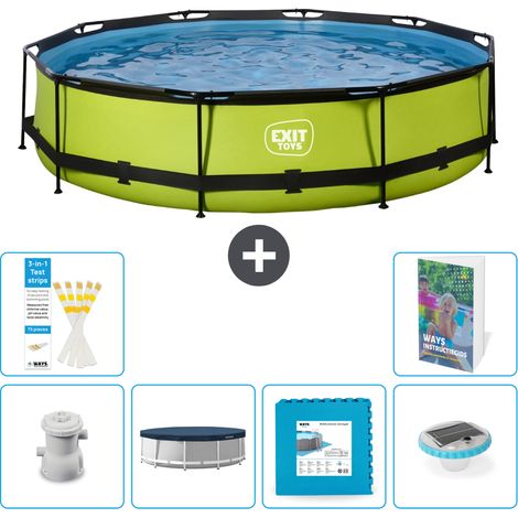Exit Pool Rund - 360x76 cm - 7-teilig S348