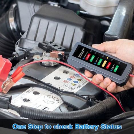 Testeur batterie voiture 12V analyseur alternateur indicateur LED (1/5)