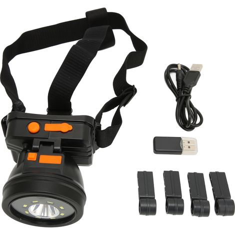 Lampe frontale caméra 1080P étanche IPX4 rechargeable avec lampe torche pour activités extérieures, montage mains libres. (1/5)