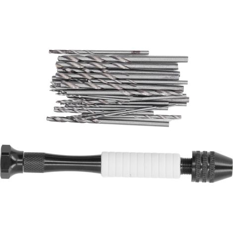 Ensemble de 49 forets à main en acier rapide, forets hélicoïdaux pour bois, plastique et caoutchouc. (1/5)
