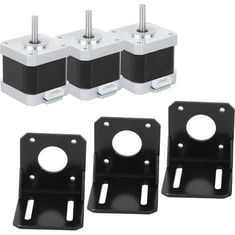 Moteur pas à pas en acier inoxydable, 4 fils, bipolaire, accessoire pour imprimante 3D, 40 mm, 42BYGHW609, 12 V (1/5)