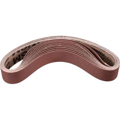 PFERD TOOLS Korund Schleifband BA 40x820 mm A80 für universelle Anwendung mit Rohrbandschleifer 10 Stk