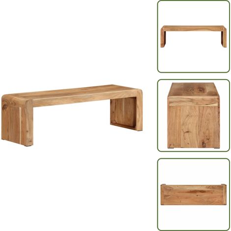 Meuble TV 110x33x33 cm bois d'acacia massif - Meubles Tv - Meuble Tv - Meuble Multimedia - Centre De Divertissement - Acacia Massif (1/5)