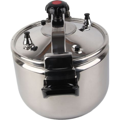 Autocuiseur domestique en acier inoxydable, antidéflagrant, à double fond, compatible avec les plaques à gaz et à induction, style brillant, 22 L, 36 cm (1/5)