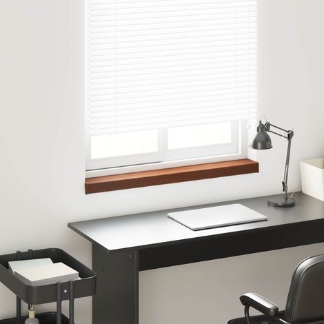 vidaXL Appui de fenêtre Bois marron 60 x 10 x 4,5 cm PVC