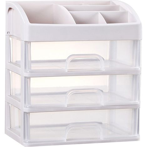 Boîte de rangement tiroir cosmétique multi-fonction organiseur de bureau conteneur porte-bijoux (1/5)